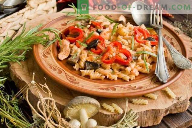 Massas de Frango e Cogumelos - Clássicos da Cozinha Italiana Acessíveis