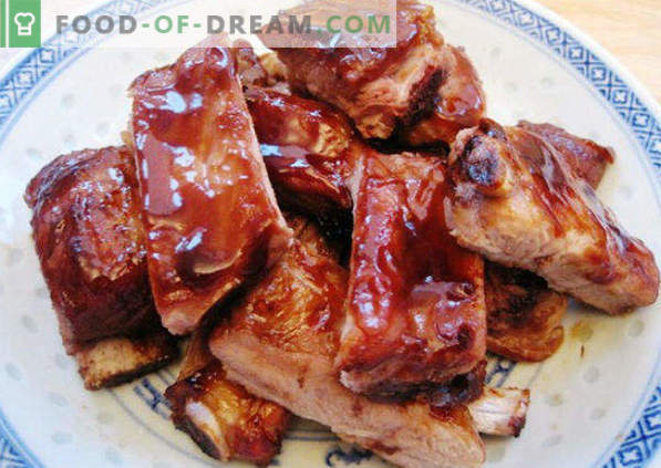 Como cozinhar costelas de porco no forno, simples e saboroso