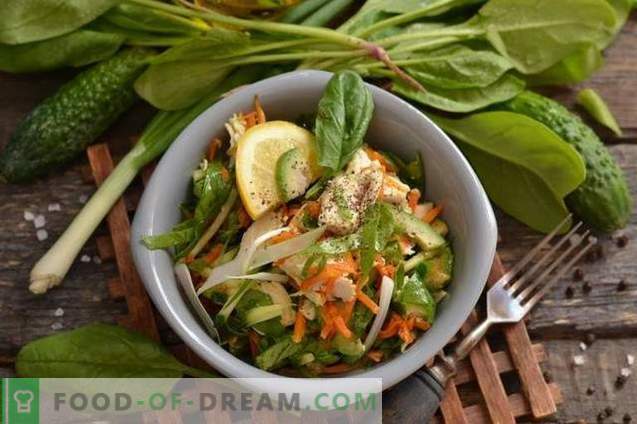 Salada de Frango com Abacate e Pepino