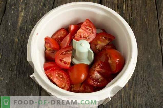 Bohnen in Tomaten für den Winter
