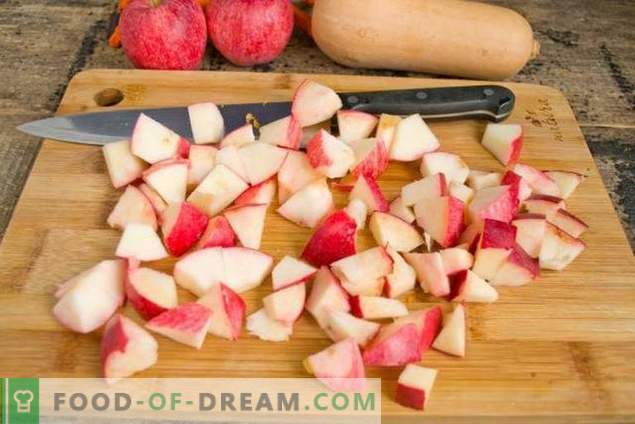 Apple-jam met pompoen - de zoete smaak van de herfst