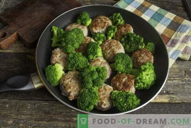 Fast rissóis de carne com brócolis em molho bechamel