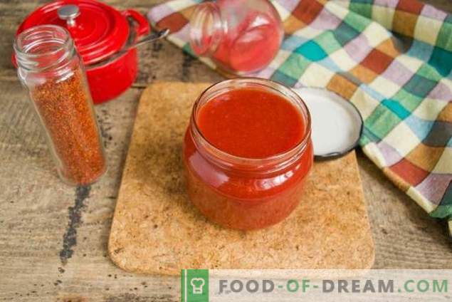 Ketchup de tomate caseiro e ameixas de inverno