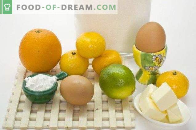 Laranja curdo com limão e tangerina