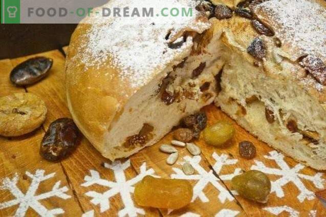 Pão doce de Natal com kumquat e figos