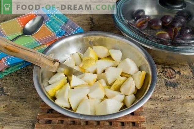 Pear and Plum Jam - o mais fácil de preparar