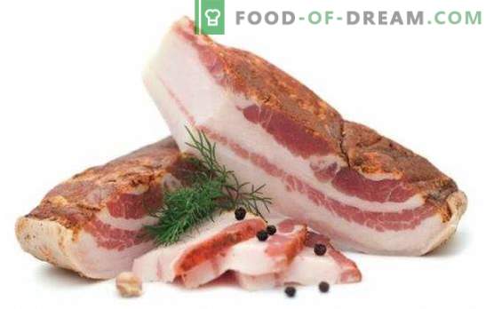 Peito salgado - uma verdadeira iguaria de bacon! Receitas culinárias, petiscos e formas de servir bacon salgado