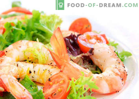 Salada com couve chinesa e camarão são as melhores receitas. Cozinhar corretamente salada de camarão e couve chinesa.