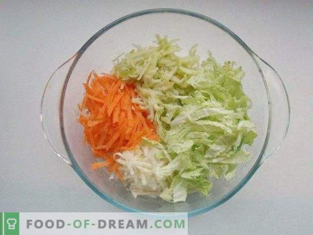 Salada fácil de repolho de Pequim