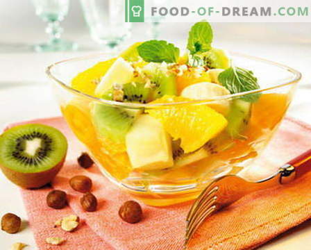 Salada de frutas - as melhores receitas. Como preparar corretamente e deliciosamente saladas de frutas.