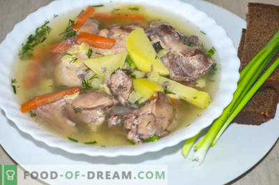 Sopa com miúdos de frango ou como preparar sopa Gleb Zheglov - receita