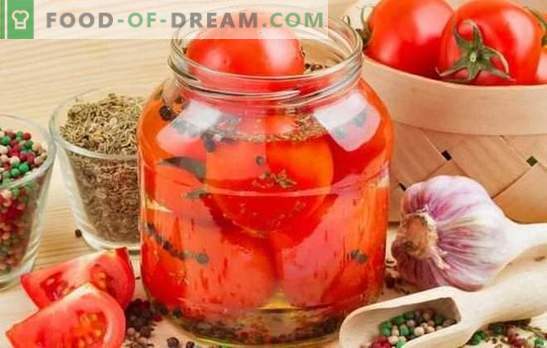 Tomates para o inverno - receitas rápidas em branco de tomates. Modos de conservas de tomates - receitas para o inverno, rapidamente e sem aborrecimento