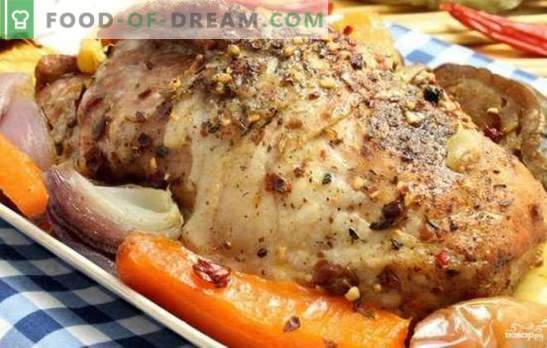 Receitas de porco marinado no forno - carne de porco, rolos. Carne de porco marinada no forno: na manga, na folha e na frigideira