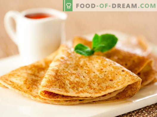Sour pancakes - receitas comprovadas. Como corretamente e saboroso cozinhar panquecas azedas.