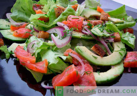Salada com truta - as melhores receitas. Como corretamente e saborosa salada cozida com truta.