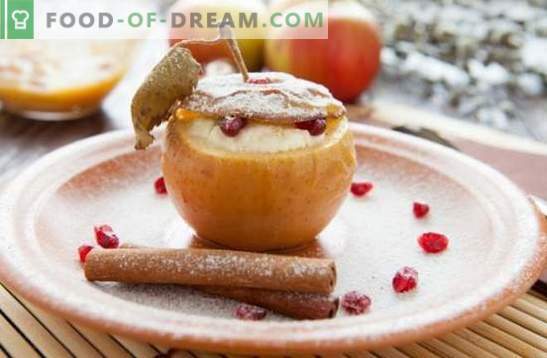Sobremesa de maçã - uma iguaria com o seu sabor favorito! Cozinhar sorvete, pastéis, doces, saladas e outras sobremesas caseiras de maçãs