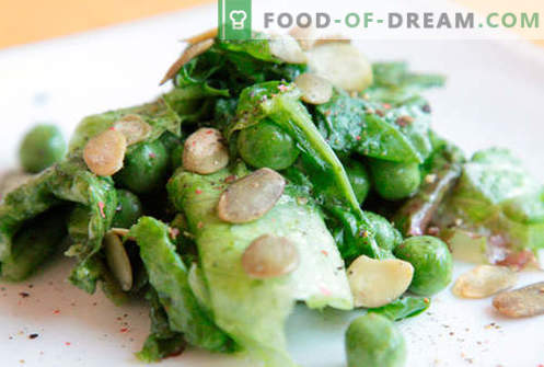 Salada com ervilhas verdes - receitas comprovadas. Como preparar uma salada com ervilhas verdes.