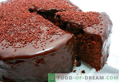 Bolo de chocolate - as melhores receitas. Como preparar rapidamente e saboroso um bolo de chocolate.