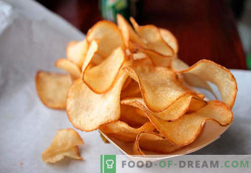 Chips caseiros - os melhores métodos de cozimento. Como cozinhar batatas fritas em casa.