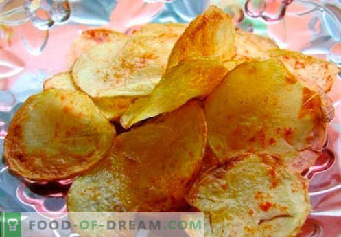 Chips caseiros - os melhores métodos de cozimento. Como cozinhar batatas fritas em casa.