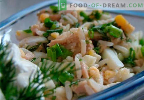 Salada de bacalhau - receitas culinárias comprovadas. Como preparar uma salada de bacalhau