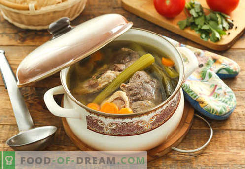 Супа в месен бульон - най-добрите рецепти. Как да правилно и вкусно готви супа в месо бульон.