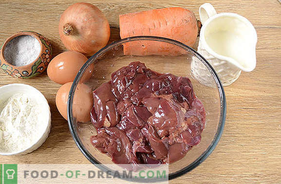 Soufflé de hígado: plato dietético delicado y saludable. Receta fotográfica paso a paso del autor de soufflé de hígado de pollo
