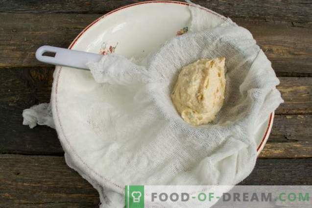 Queijo cottage de Páscoa com leite condensado e manteiga de amendoim