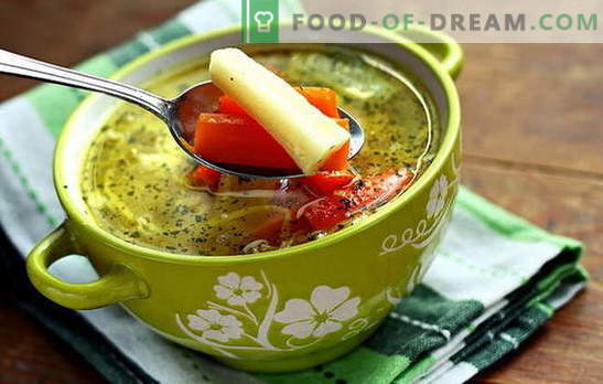 Sopa de vegetais magra - para vegetarianos e jejum. Receitas de cozinhar sopa de legumes magra