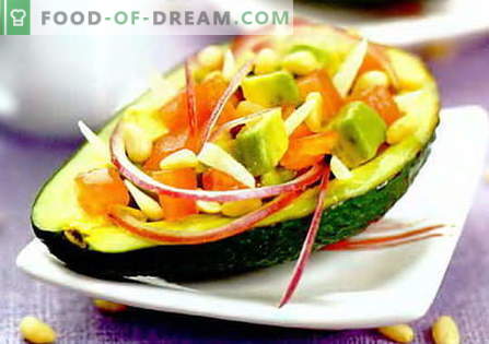 Salada de Abacate - as melhores receitas. Como corretamente e saboroso para preparar uma salada com abacate.