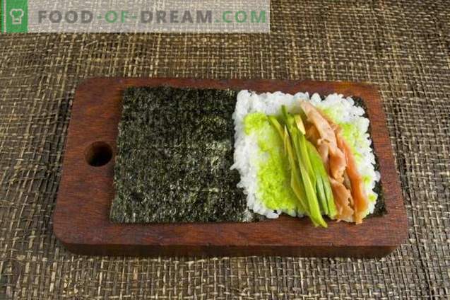 Sushi Temaki com abacate e truta