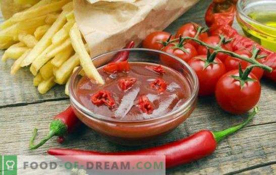 Catchup para o inverno de tomates: um molho indispensável de qualquer prato. As receitas de ketchup caseiras mais deliciosas e originais para o inverno de tomates.