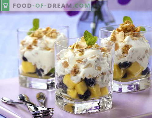 Salada de frutas com iogurte - as cinco principais receitas. Como corretamente e saboroso para preparar uma salada de frutas com iogurte.