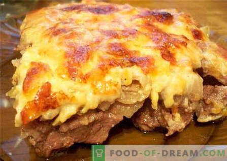 Carne com queijo - as melhores receitas. Como corretamente e saboroso cozinhar carne com queijo.