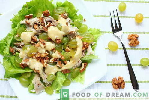 Salada de frango e nozes - as melhores receitas. Como preparar uma salada Frango com nozes.