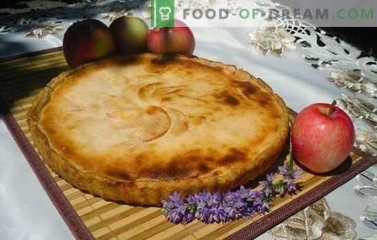 Torta de maçã gelatinosa - um aroma para toda a casa! Receitas de tortas gelatinas com maçãs em kefir, creme azedo, maionese, leite