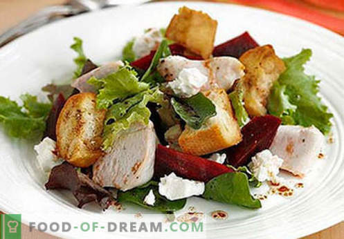 Saladas de peito de frango defumado - as cinco principais receitas. Como preparar corretamente e deliciosamente saladas de peito de frango defumado.