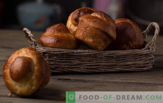 Brioche Buns - Gourmet Francês! Receitas de pão de brioche com passas, gergelim, canela, mel, cerejas, chocolate