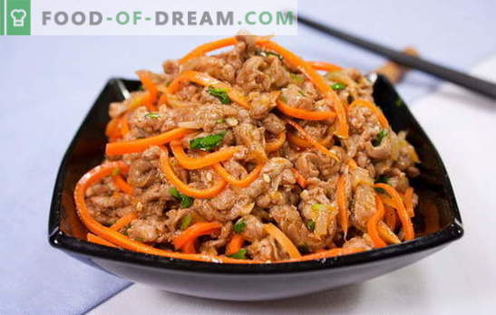 Carne Heh - não só os coreanos amam! As melhores opções para aperitivos heh com carne e pepino, cenoura, repolho, berinjela, batata