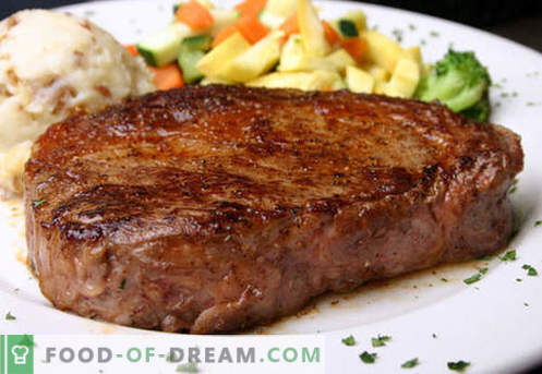 Beefsteak - as melhores receitas. Como corretamente e saboroso cozinhar carne de bife, picada e picada.