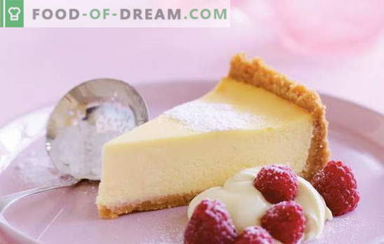 Cheesecake com Mascarpone - um bolo de queijo com sabor cremoso. Receitas de baunilha, queijo cottage, cheesecake de morango com mascarpone