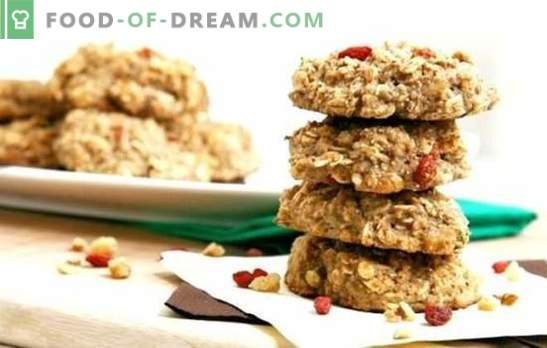 Biscoitos de aveia dietéticos - assar pode ser útil! Receitas de biscoitos de aveia com queijo cottage, maçãs, passas