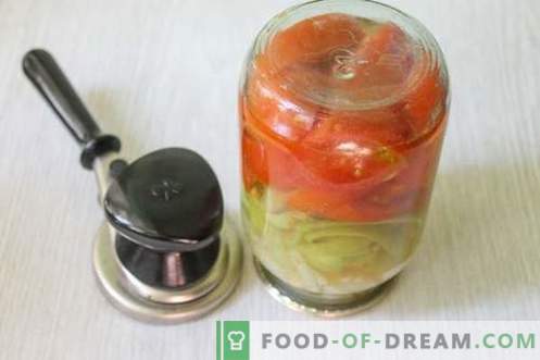Salada para o inverno de pimentas e tomates com aspirina - o método ideal de conserva