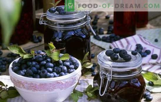 Cinco minutos de blueberries - uma preparação simples para o inverno. Várias opções para cozinhar cinco minutos de geléia de mirtilo