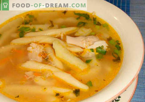 Sopa de macarrão - receitas comprovadas. Como corretamente e saboroso cozinhar sopa com macarrão.