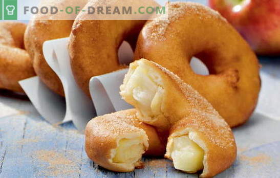 Donuts em casa - anéis inchados! Receitas para donuts caseiros com fermento, kefir, queijo cottage, leite condensado e recheados