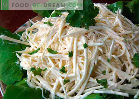 Salada de Raiz de Aipo - As Melhores Receitas. Como corretamente e saborosa salada cozida com raiz de aipo.
