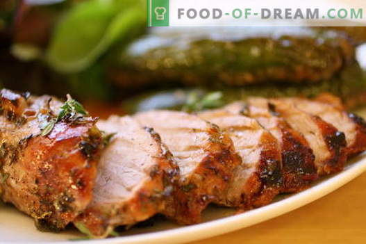 Carne de porco frita na panela - as melhores receitas. Como corretamente e saboroso cozinhar carne de porco assada.
