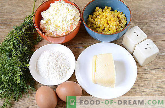 Caçarola com milho e requeijão: saborosa, saudável e bonita! Passo a passo da receita do autor caçarolas de queijo cottage e milho enlatado