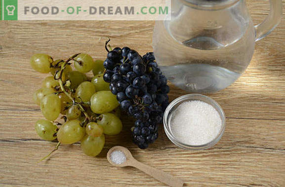 Compota de uvas: como cozinhar corretamente? Receita fotográfica passo a passo para uma simples compota de uvas